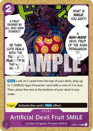 Artificial Devil Fruit SMILE - OP01-116 - Uncommon