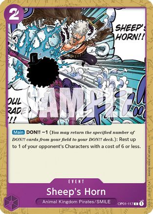 Sheep's Horn - OP01-117 - Common
