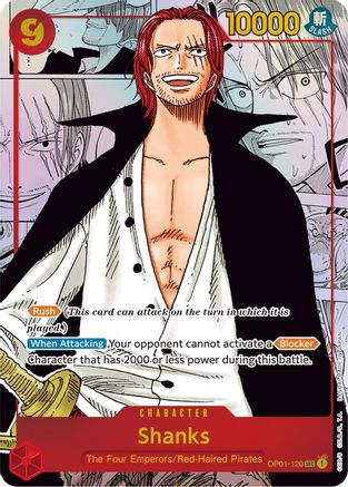 Shanks (Parallel) (Manga) (Alternate Art) - OP01-120 - Secret Rare