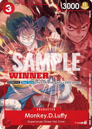 Monkey.D.Luffy - P-006 (Winner Pack Vol. 1) - P-006 - Promo