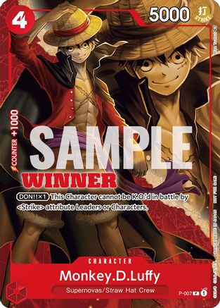 Monkey.D.Luffy - P-007 (Winner Pack Vol. 1) - P-007 - Promo