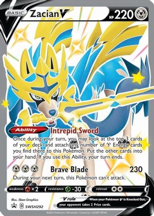 Zacian V (Shiny) - SWSH292 - Promo - Holofoil