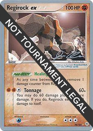 Regirock ex - 2006 (Jason Klaczynski) - 098 - Ultra Rare