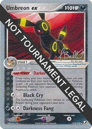 Umbreon ex - 2006 (Jimmy Ballard) - 112 - Ultra Rare