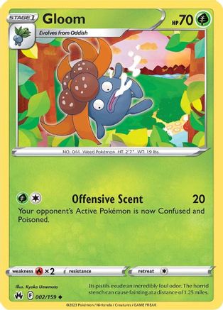 Gloom - 002/159 - Uncommon - Reverse Holofoil