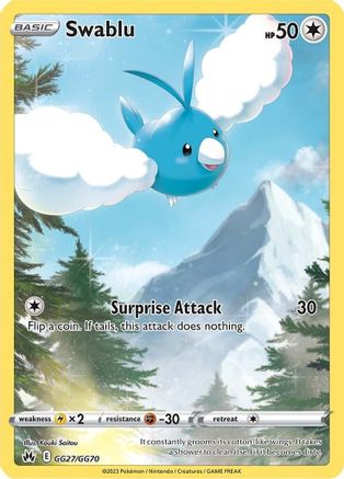 Swablu - GG27/GG70 - Ultra Rare