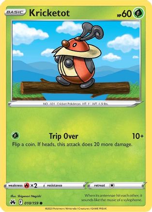 Kricketot - 010/159 - Common - Reverse Holofoil