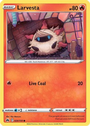 Larvesta - 024/159 - Common - Reverse Holofoil