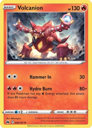 Volcanion - 026/159 - Holo Rare - Holofoil