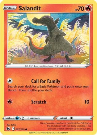 Salandit - 027/159 - Common - Reverse Holofoil