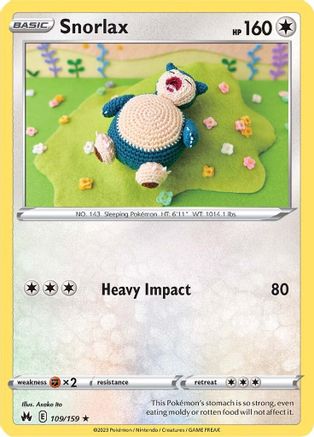 Snorlax - 109/159 - Rare - Reverse Holofoil