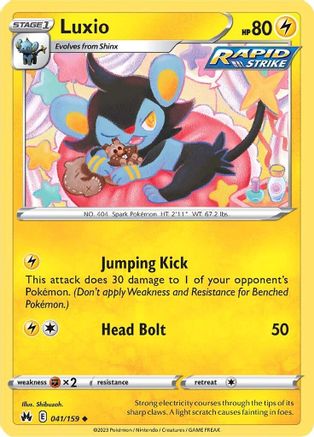 Luxio (41) - 041/159 - Uncommon - Reverse Holofoil