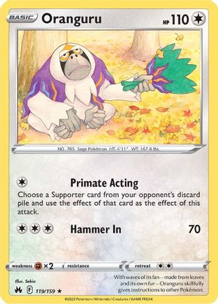 Oranguru - 119/159 - Rare - Reverse Holofoil