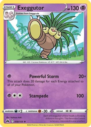 Exeggutor - 058/159 - Rare