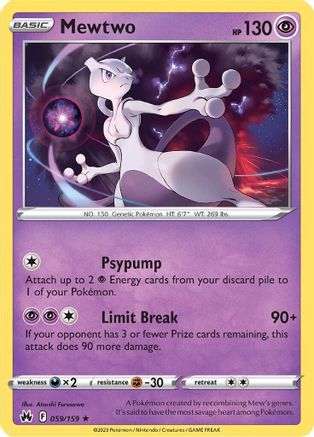 Mewtwo - 059 - Holo Rare - Holofoil