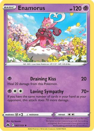 Enamorus - 067/159 - Rare - Reverse Holofoil