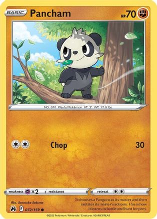 Pancham - 072/159 - Common - Reverse Holofoil