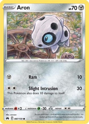 Aron - 087/159 - Common - Reverse Holofoil