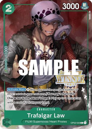 Trafalgar Law (Online Regional 2023) [Winner] - OP02-035 - Promo