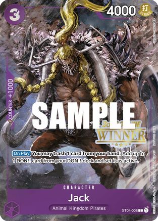 Jack (Online Regional 2023) [Winner] - ST04-008 - Promo