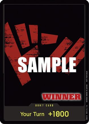 DON!! Card (Tournament Pack Vol. 2) [Winner] - - Promo