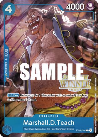 Marshall.D.Teach (Offline Regional 2023) [Winner] - ST03-014 - Promo