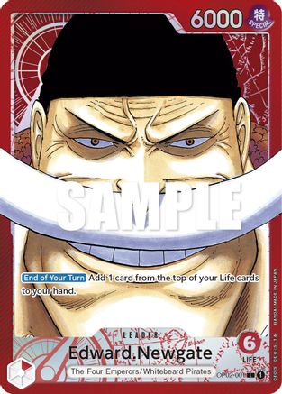 Edward.Newgate (001) (Alternate Art) - OP02-001 - Leader