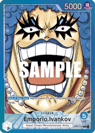 Emporio.Ivankov (049) (Alternate Art) - OP02-049 - Leader