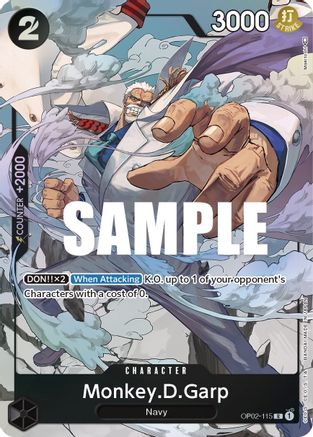 Monkey.D.Garp (115) (Alternate Art) - OP02-115 - Rare