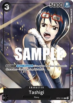 Tashigi (Box Topper) - OP02-105 - Common