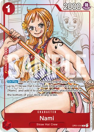 Nami - OP01-016 (Alternate Art) - OP01-016 - Promo