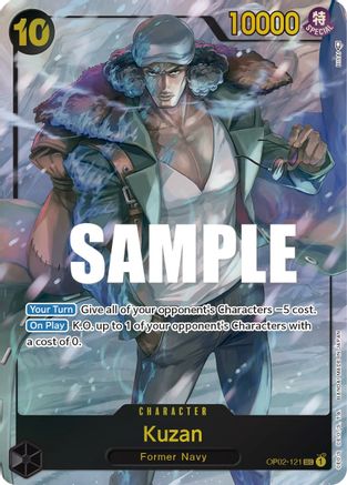 Kuzan (121) (Alternate Art) - OP02-121 - Secret Rare