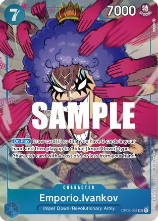 Emporio.Ivankov (051) (Alternate Art) - OP02-051 - Super Rare