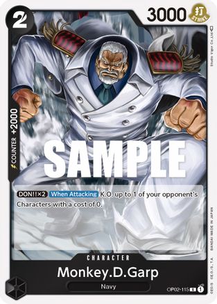 Monkey.D.Garp (115) - OP02-115 - Rare