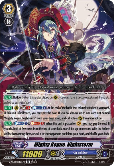 Mighty Rogue, Nightstorm (Foil) (V-SS10/042EN) [Premium Battle Deckset 2023]