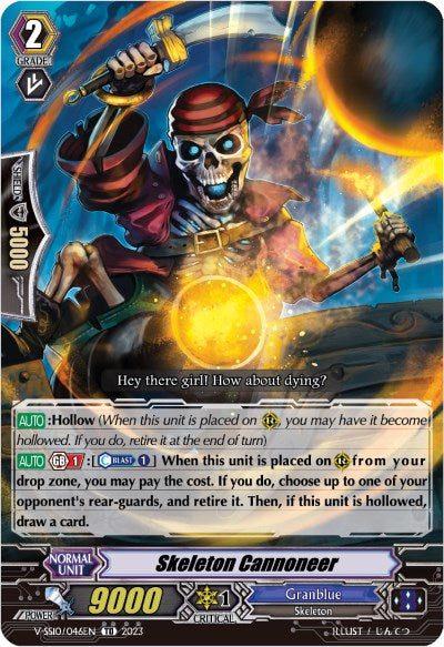 Skeleton Cannoneer (Foil) (V-SS10/046EN) [Premium Battle Deckset 2023]