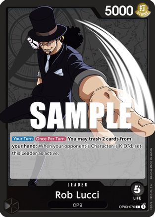 Rob Lucci (076) - OP03-076 - Leader