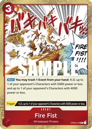 Fire Fist - OP03-018 - Rare