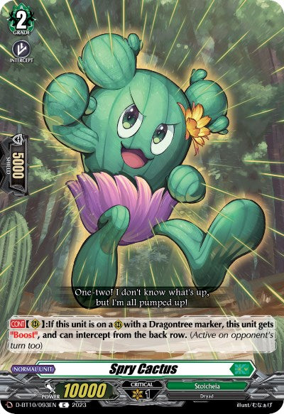 Spry Cactus (D-BT10/093EN) [Dragon Masquerade]