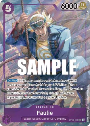 Paulie (Alternate Art) - OP03-066 - Super Rare