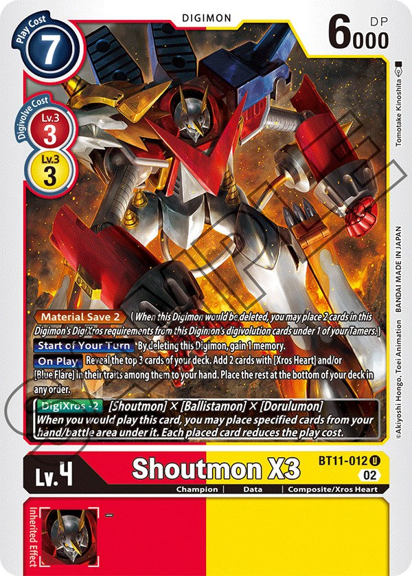 Shoutmon X3 [BT11-012] [Dimensional Phase]