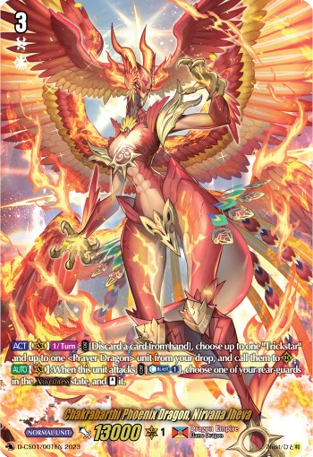 Chakrabarthi Phoenix Dragon, Nirvana Jheva (D-CS01/001EN) [Deluxe Collector's Set 01: Vanguard Deluxe]