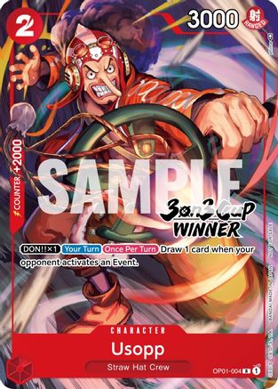 Usopp (3-on-3 Cup) [Winner] - OP01-004 - Rare