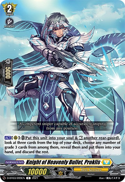 Knight of Heavenly Bullet, Proklis (D-BT03/099EN) [Advance of Intertwined Stars]