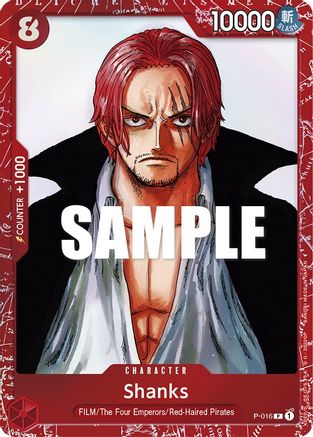 Shanks (Premium Card Collection -ONE PIECE FILM RED Edition-) - P-016 - Promo
