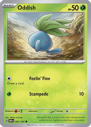 Oddish - 001/197 - Common