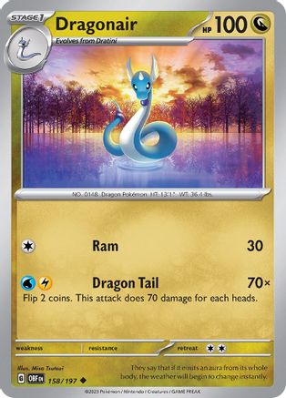 Dragonair - 158/197 - Uncommon - Reverse Holofoil