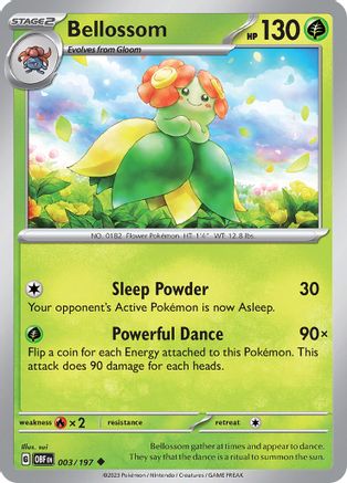 Bellossom - 003/197 - Uncommon - Reverse Holofoil
