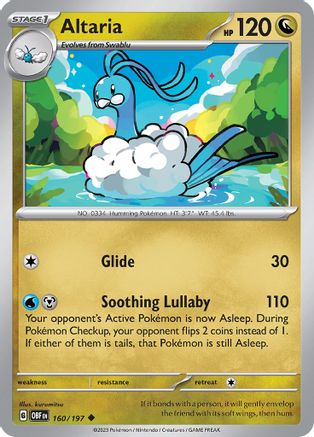 Altaria - 160/197 - Uncommon - Reverse Holofoil