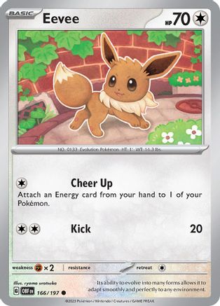 Eevee - 166/197 - Common - Reverse Holofoil